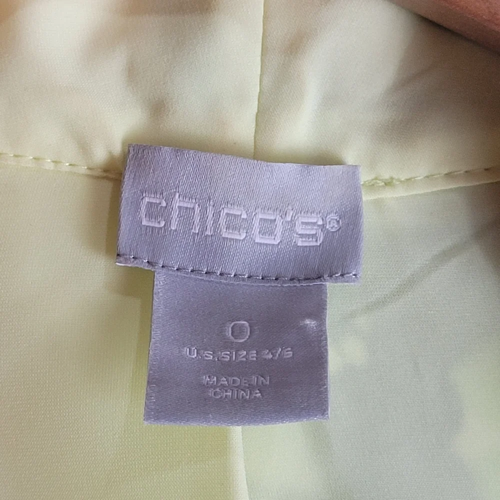 Chico's 0 Multicolor Abstract Jacket - Picture 10 of 11